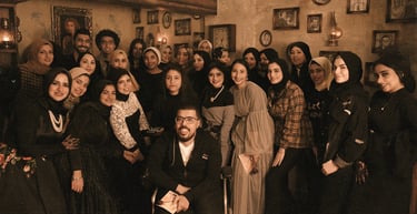 صورة جماعية من معرض نوستالجيا المقام فى ارت هاوس