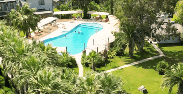 a view of the map pf Dalyan Calbis Hotel pool