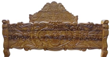 Outdoor Teak Wood Bed β Durable and Weather Resistant