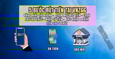 Hướng dẫn 5 bước rút tiền VNZ66 an toàn và nhanh chóng