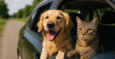 passageira usando app moveurb com seu pet no colo