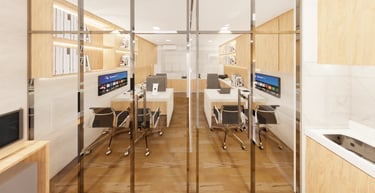 divisorias interiores arquitetura