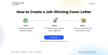 a job cover letterhead for a job