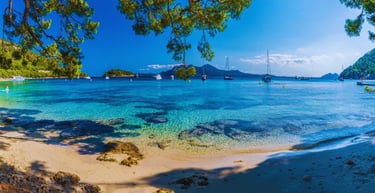 vista praia da cidade de palma mallorca