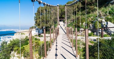 foto da ponte suspensa Windsor em Gubraltar