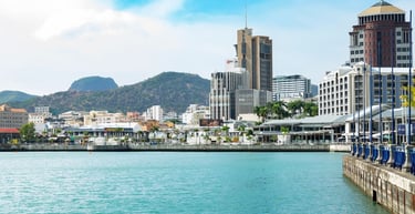 chegando de navio a port louis mauritius