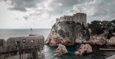 fortaleza cenario da serie de tv em Dubrovnik