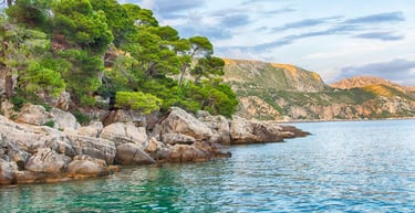 foto da ilha de lokrum em Dubrovnik