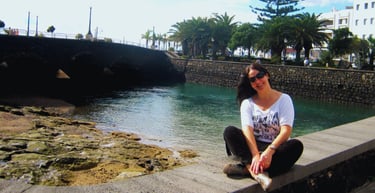 foto da autora em Arrecife, Lanzarote