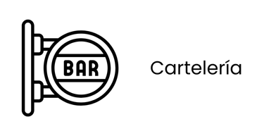 Cartelería exterior e interior a medida con logo de marca y diseño corporativo.