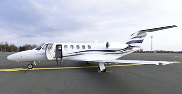 Cessna CJ2+ Waiting on a ramp for it's next client