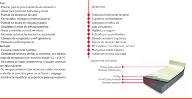 mortero apto para trafico de autoelevadores - pisos industriales y con gran resistencia quimica