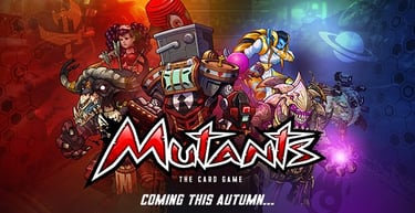 Mutants the card game banner facebook social media