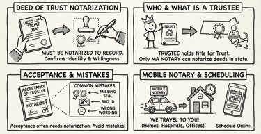 deed of trust notarization in Massachusetts