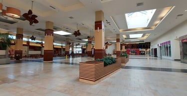 an empty food court at Sarasota square mall