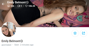 Emily Belmont OnlyFans model