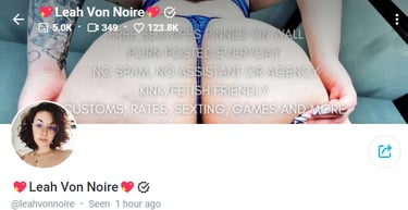 Leah Von Noire OnlyFans