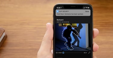 application caméra détection intru