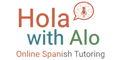 Online Spanish Tutoring logo from the web page Hola with Alo