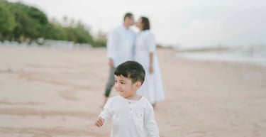 candid family moment at The Westin Resort Bali Nusa Dua