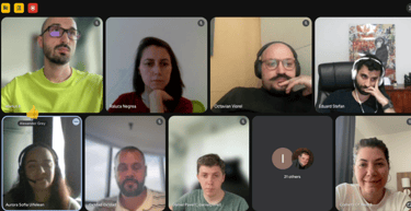 shot from the first day of the hackathon