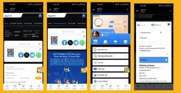 referal screen shots in tot55 game app.