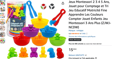 montessori jeu de tri