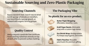 Guide to sustainable sourcing and zero-plastic packaging options for eco-friendly products.