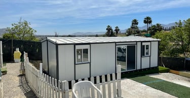 casa prefabricada con pannel Sándwich y Hierro Galvanizado