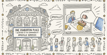 One Ashburton Place Boston Massachusetts apostille office Room 1719