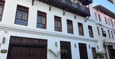 This beautifully preserved Swahili-Arabic building in Stone Town, Zanzibar, showcases the island’s rich architectural heritag