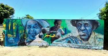 effemur, AirJP Tagman, Blue, fresque, performance, graffiti, 974, réunion