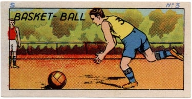 1930s Jacques Chocolat Les Sports Illustres Serie S Type 1 1933 Belgium Basketball Card #3