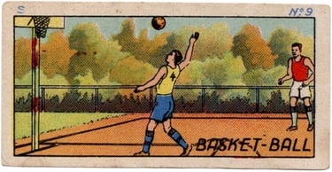 1930s Jacques Chocolat Les Sports Illustres Serie S Type 1 1933 Belgium Basketball Card #9