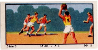 1933 Jacques Chocolat Les Sports Illustres Type 2 #11 Passe a deux mains