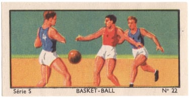 1933 Jacques Chocolat Les Sports Illustres Serie S Type 2 No 22 Basketball Card