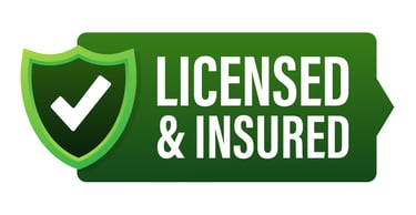 Licensed & insured badge