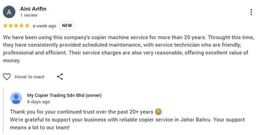 canon copier rental JB