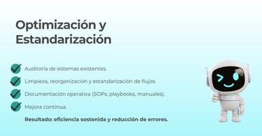 Optimización y Estandarización