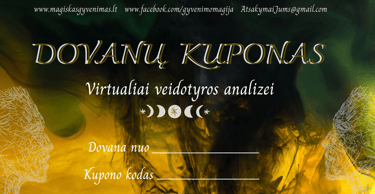 Dovanų kuponas veidotyrai (pvz.)