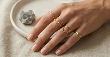 Minimalist knuckle ring styling ideas with delicate elegant finger jewelry look