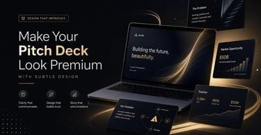 Make Your Pitch Deck Look Premium With Subtle Design