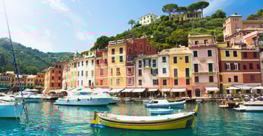 vista de portofino italia