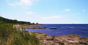 foto da vista do mar de civitavecchia