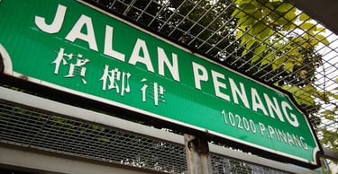 placa de localização em penang malaysia