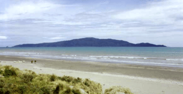 image of Looking across Waikanae Beach to Kapiti Island