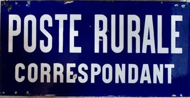 Poste automobile rurale correspondant postal