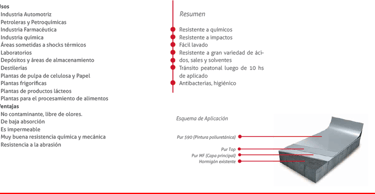 Poliuretanico Autonivelante resistente a quimicos e impactos - pisos industriales
