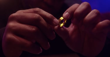 still from unicorn training of joakim holding a ring