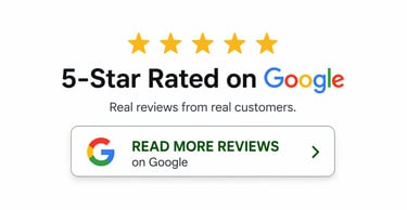 five star rated on google. real reviews from real customers. read more reviews on google.